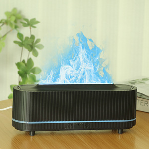 Diffuseur d'arômes à flamme 3D JCSY 200 ml, humidificateur ultrasonique avec lumière bleue pour la maison et le bureau - Product Image 4