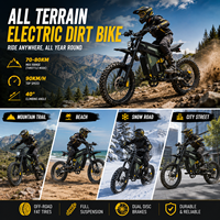 Moto électrique tout-terrain Coswheel 7000W, haute puissance, pour adultes, moteur sans balais, moto de motocross rapide, longue autonomie