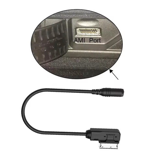 AMI Media AUX Car USB Cable Data Audio Cable Adapter for Audi A6 A8 Q5 For VW MDI Accessories