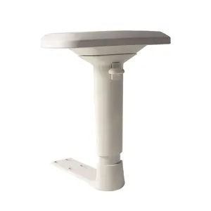 KEDE toptan Modern stil özelleştirilmiş mevcut beyaz PU krom naylon ofis oyun sandalyesi ayarlanabilir kol dayama