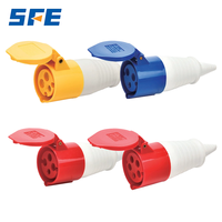 Connecteur étanche SFE IP44 16A 32A 63A 125A 6H 2P+E 3/4/5 broches mâle femelle monophasé triphasé prise et fiche industrielles