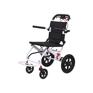 Silla <span class=keywords><strong>de</strong></span> <span class=keywords><strong>Ruedas</strong></span> Plegable Ligera <span class=keywords><strong>de</strong></span> Acero al Carbono, Ayuda <span class=keywords><strong>de</strong></span> Movilidad Ajustable <span class=keywords><strong>para</strong></span> Adultos Mayores y Discapacitados, Uso Doméstico y Hospitalario - Product Image 1