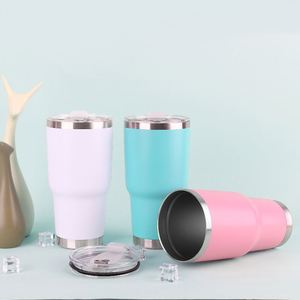 IStapromo Cadeaux – Gobelet isotherme de voyage en acier inoxydable à double paroi de 30 oz avec couvercle à paille et logo personnalisé - Product Image 2