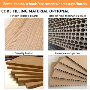 Porte en bois ignifugée personnalisable de haute qualité, porte insonorisée pour hôtel, projet de bâtiment commercial pour l'hôtellerie - Product Image 4