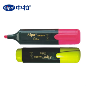Маркеры-хайлайтеры Sipa SH800: 12 ярких цветов, не выцветают, водостойкие, безопасные, для декорирования блокнотов, со скошенным наконечником-кистью, хит продаж - Product Image 2