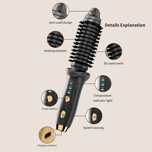 Meilleure vente Bigoudi sans fil Lisseur et boucleur 2 en 1 Bigoudi professionnel pour cheveux ondulés <span class=keywords><strong>Fer</strong></span> à <span class=keywords><strong>boucler</strong></span> portable pour femmes - Product Image 3