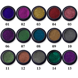 Vente chaude bricolage 15 couleurs Nail Art <span class=keywords><strong>miroir</strong></span> Pigment poudre paillettes Dip poudre or <span class=keywords><strong>Rose</strong></span> brillant Chrome <span class=keywords><strong>miroir</strong></span> poudre ongles - Product Image 2