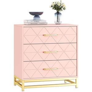 strapless open back dress HOT Pink/White Bone Inlay 3-Drawer Dresser – Auden & Avery