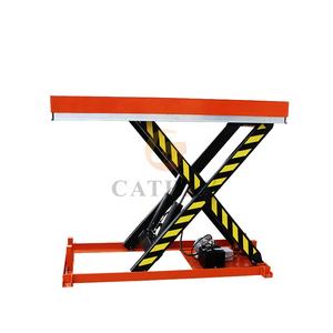 Özelleştirilmiş 2ton 1m 2m 4m hidrolik malzeme kaldırma aracı elektrikli makas kaldırma tablası emniyet feryat ile - Product Image 2