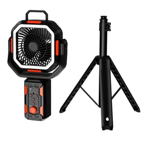 New Design Outdoor Ventilador Recargable <b>Desk</b> Remote Control Fan Cooler with Lamp 20000mAh Portable <b>Electric</b> Fan air Cooling Fan - Product Image 3