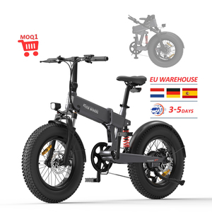 EU คลังสินค้าขายใหญ่ของขวัญ 20*4.0 จีน City BIKE ไฟฟ้าจักรยานพับไขมันยางผู้ใหญ่ไฟฟ้าจักรยานด้านหลังมอเตอร์ - Product Image 1