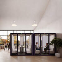 Cabine de réunion insonorisée pour réunions d'équipe, salle de réunion, hall d'accueil, espace de coworking