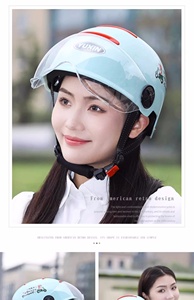 หมวกกันน็อคมอเตอร์ไซด์แบบครึ่งหน้าพร้อมหมวกกันน็อค Google <span class=keywords><strong>Yohe</strong></span> - Product Image 5