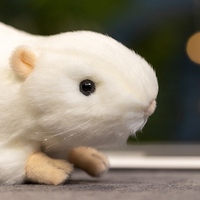 Nouvelle peluche souris blanche très populaire, jouet en peluche animal, cadeau amusant, vente en gros et personnalisation