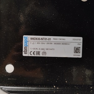 Ventilateur de refroidissement à air sec à moteur pour système de circulation d'air à économie d'énergie ebmpapst W6D630-NT01-01 pour usage industriel - Product Image 6