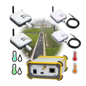 Sensor Analizador de Temperatura/Humedad Inalámbrico RF de 433MHz, 4 Conjuntos de Sensores Inalámbricos de Temperatura y Humedad - Product Image 1