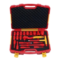 Kit d'outils électriques professionnels 21 pièces 1/2 pouce, ensemble d'outils d'électricien isolés VDE, jeu de tournevis à douilles