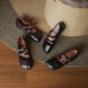 Eleganti <span class=keywords><strong>Ballerine</strong></span> Retrò Francesi <span class=keywords><strong>con</strong></span> Doppio Cinturino, Scarpe Mary Jane a Tacco Basso per Donne, Ultra Morbide <span class=keywords><strong>con</strong></span> Fodera Antiscivolo in Peluche - Product Image 5