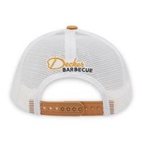 Parche de cuero con bordado 3D personalizado Sombreros traseros de malla para hombre Gorras de camionero de béisbol