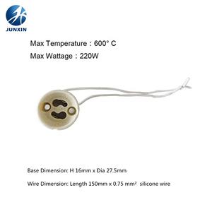 Portalámparas <span class=keywords><strong>GU10</strong></span> de Porcelana de 110-250v 2A, Resistente al Calor, <span class=keywords><strong>Conector</strong></span> de Cable de 6 Pulgadas, Portalámparas <span class=keywords><strong>GU10</strong></span> - Product Image 6