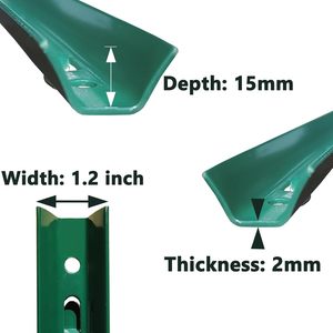 Sunshine tiang pagar besi Modern ramah lingkungan, pagar kawat luar ruangan tugas kokoh 5 kaki 10 tanpa Gali - Product Image 5