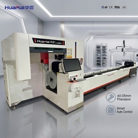 Cortadora Láser CNC Industrial Huamai para Ángulos de Acero, Refrigeración por Agua, Corte Preciso de Ángulos Iguales y Desiguales, con Sistema AI Cypcut HIWIN