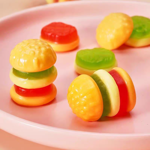Bonbons Gommes en Gros en Forme de Hamburger, Style Western Personnalisé, Sucrés et Fruités, en Sachet Multicolore - Product Image 5