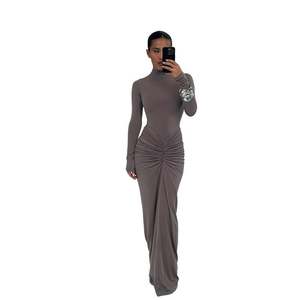 Elegant Ladies Long Casual Dress Straight <strong>Maxi</strong> Long Dresses Women Dress - Product Image 3