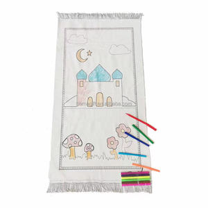 Ensemble <span class=keywords><strong>de</strong></span> tapis <span class=keywords><strong>de</strong></span> <span class=keywords><strong>prière</strong></span> musulman pour enfants, tapis <span class=keywords><strong>de</strong></span> <span class=keywords><strong>prière</strong></span> islamique pour enfants, sans couleur, tapis <span class=keywords><strong>de</strong></span> <span class=keywords><strong>prière</strong></span> à faire soi-même avec stylo à dix couleurs - Product Image 6