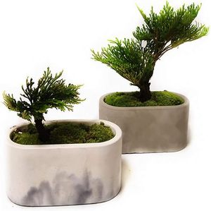 Hình elip Lọ hoa <span class=keywords><strong>Silicone</strong></span> khuôn hình Bầu Dục Vuông thạch cao bê tông Lọ hoa khuôn trồng cây nồi Nhựa trường hợp <span class=keywords><strong>Silicone</strong></span> Lót - Product Image 6