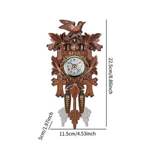 Modello Vintage cuculo orologio da parete creativo 3D Art singolo volto stile di Design per la sala da pranzo eccellente decorazione per la casa - Product Image 3