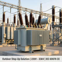 Transformador Sumergido en Aceite ONAN de 220v a 10kv, 11kv y de 600v a 33kv para Distribución de Energía en Exteriores