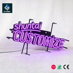 Letrero de Neón LED Personalizado Marca Shuntai, Letrero de Neón Impermeable IP65 para Negocios, Fiestas de Cumpleaños, Tubo de Silicona LED, Neón Flexible - Product Image 1