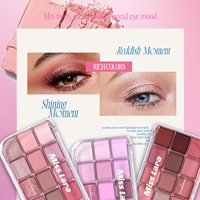 Palette de fards à paupières mats en gros sous marque privée, haute pigmentation, waterproof, longue tenue, poudre colorée 587G, pour carnations moyennes à foncées
