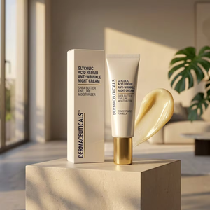 <span class=keywords><strong>Crema</strong></span> Hidratante Nocturna Reparadora con Ácido Glicólico, Antiarrugas y Antienvejecimiento, con Manteca de Karité para Todo Tipo de Piel, Personalizable - Product Image 3