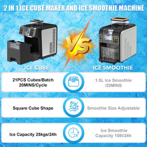 Máquina de Hielo y Batidos 2 en 1 SOHEF, Sistema de Liberación Continua de Hielo para Bares y Restaurantes Comerciales - Product Image 4