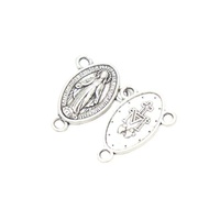 Centre de table de la médaille notre-dame du miracle marie, 1.9x1.4cm, haute qualité