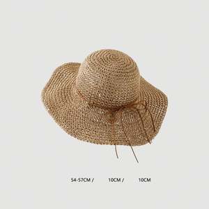 Nueva Colección Sombrero de Sol de Papel para Mujer, Estilo Casual, para Viajes y Negocios, con Ala Ancha, para Playa de Verano - Product Image 2