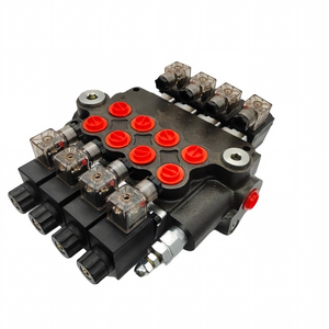 Vanne de commande directionnelle monobloc hydraulique à solénoïde 4 bobines Huamao 4Z80-AAAA-ES3-12/24VDC-G |   Garantie d'un an 45 litres/min - Product Image 1