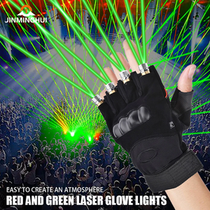 Mehrlinige 4-teilige LED-Laserhandschuhe mit Lila/Rot/Grün Lichtern für DJ-Bühne Halloween Rave & Nachtclub-Nutzung - Product Image 2