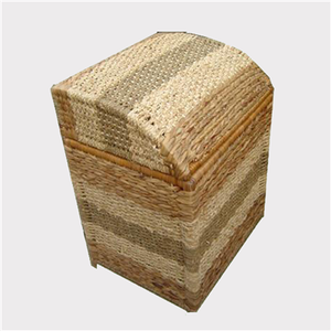 Bamboo Organizer Cabinet for Living Room & Kitchen Handicraft <b>Wicker</b> Storage with <b>Drawer</b> for Laundry Use Lid Type - Product Image 5