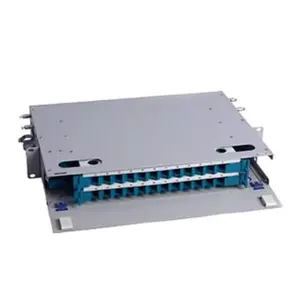 24 Core Port ODF Rack Mount Optical Fiber Distribution Frame Used 24 Core Port ODF Fiber Optic Patch Panel