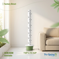 Tour de culture hydroponique verticale à 13 niveaux avec pompe, en plastique anti-UV, pour usage domestique, système d'irrigation compact pour jardin