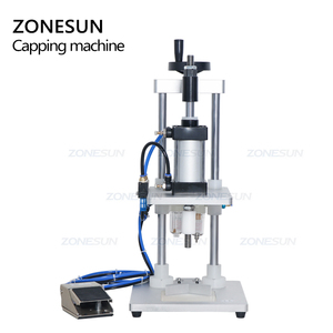 ZONESUN ZS-GK5 공압식 향수 유리병 캡핑기 데스크탑 향수 칼라 소형 병 크림핑 압착기 - Product Image 4