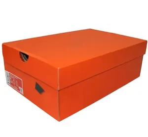 Emballage de boîte de papier de chaussures en carton rigide de haute qualité Boîte à chaussures en carton personnalisée orange Emballage de chaussures de baskets bottes pour femmes - Product Image 6