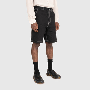 Pantalones Cortos de Mezclilla para <span class=keywords><strong>Hombre</strong></span>, Estilo Carpintero, Holgados, con Costuras en Contraste, Estilo Urbano, Personalizados - Product Image 2