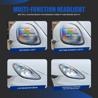 Faros Delanteros LED Estilo PDLS 2025 para Porsche Boxster Cayman, Actualización de Faros Delanteros 981 de 2013, 2014 y 2015