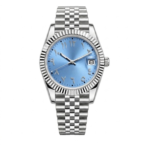 Reloj Mecánico Automático de Acero Inoxidable con Esfera Verde, Visualización de Fecha, Caja Redonda y Cristal de Zafiro para Hombre - Product Image 2