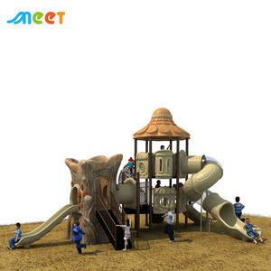 Tobogán Infantil MT-HYL013 con Diseño de Tribu <span class=keywords><strong>Primitiva</strong></span>, Tobogán Grande para Exteriores, Equipo Deportivo, Parque Infantil, Tobogán de Plástico - Product Image 1