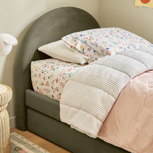 Litera de plataforma de 2 capas de tamaño doble tapizada moderna personalizada con cabecero suave de madera chico dormitorio hogar niños muebles conjunto - Product Image 5